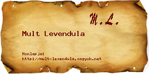 Mult Levendula névjegykártya
